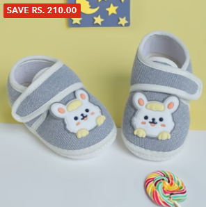 Baby Moo Grey Fabric